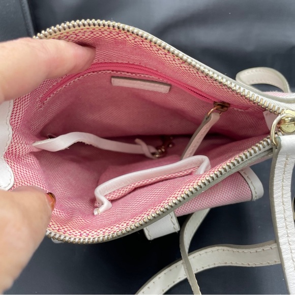 Dooney & Bourke Pink and White Crossbody Bag - Picture 5 of 8